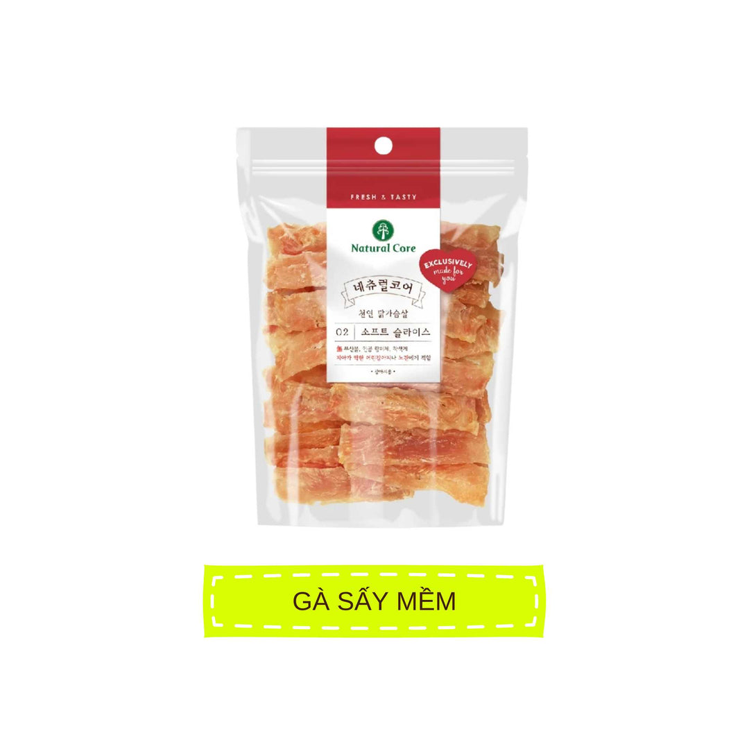 Snack Natural Core Thịt Gà / Vịt Sấy Cứng & Sấy Mềm Cho Chó, 180g