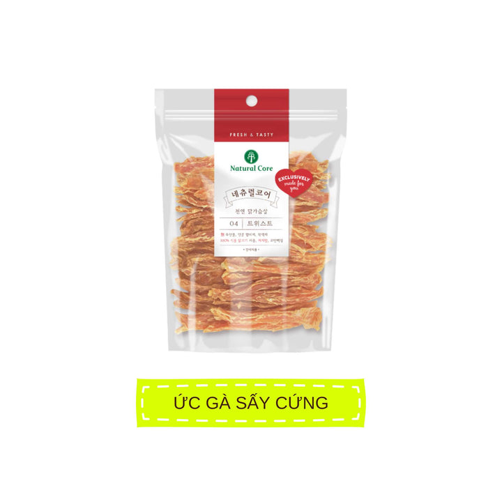 Snack Natural Core Thịt Gà / Vịt Sấy Cứng & Sấy Mềm Cho Chó, 180g