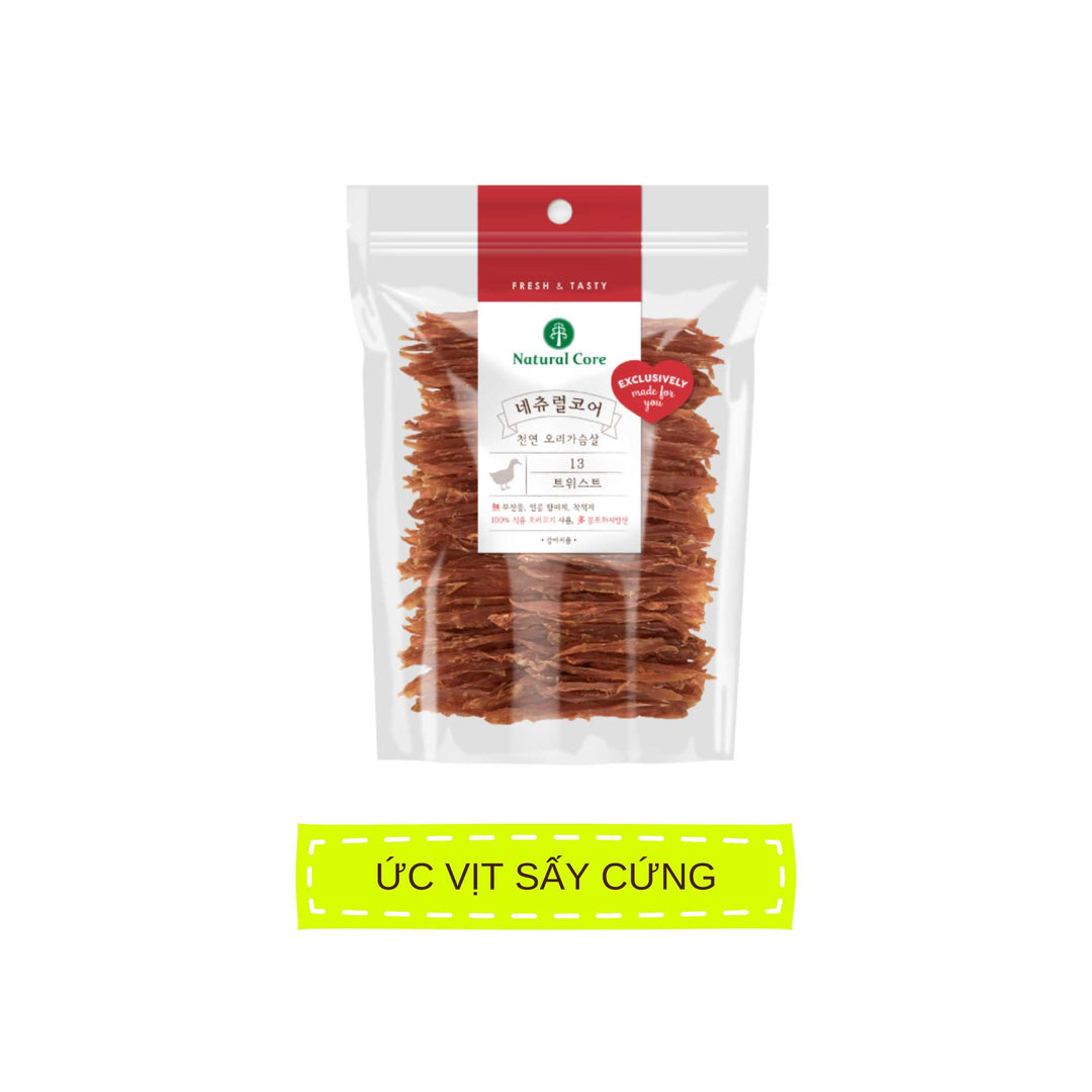 Snack Natural Core Thịt Gà / Vịt Sấy Cứng & Sấy Mềm Cho Chó, 180g