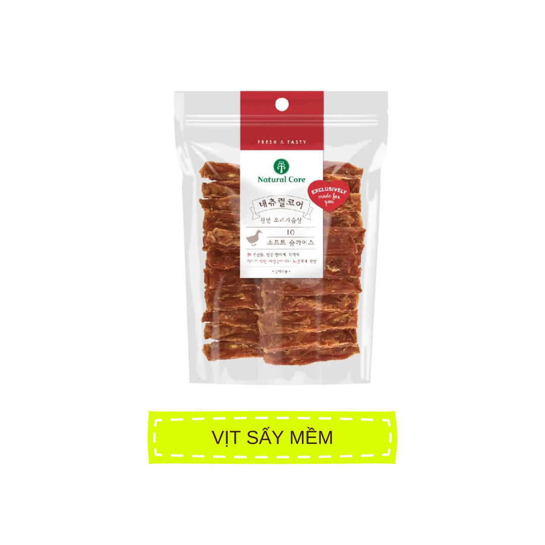 Snack Natural Core Thịt Gà / Vịt Sấy Cứng & Sấy Mềm Cho Chó, 180g
