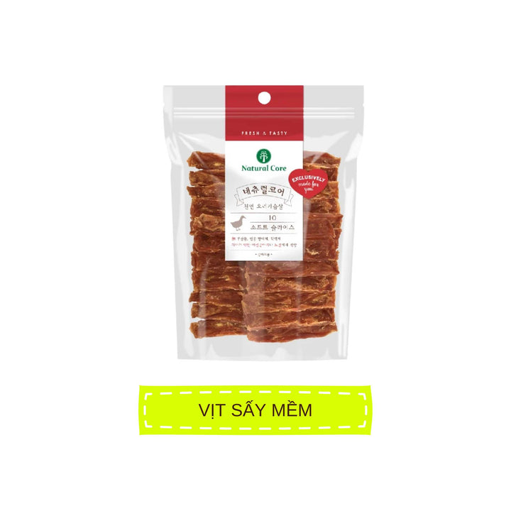 Snack Natural Core Thịt Gà / Vịt Sấy Cứng & Sấy Mềm Cho Chó, 180g