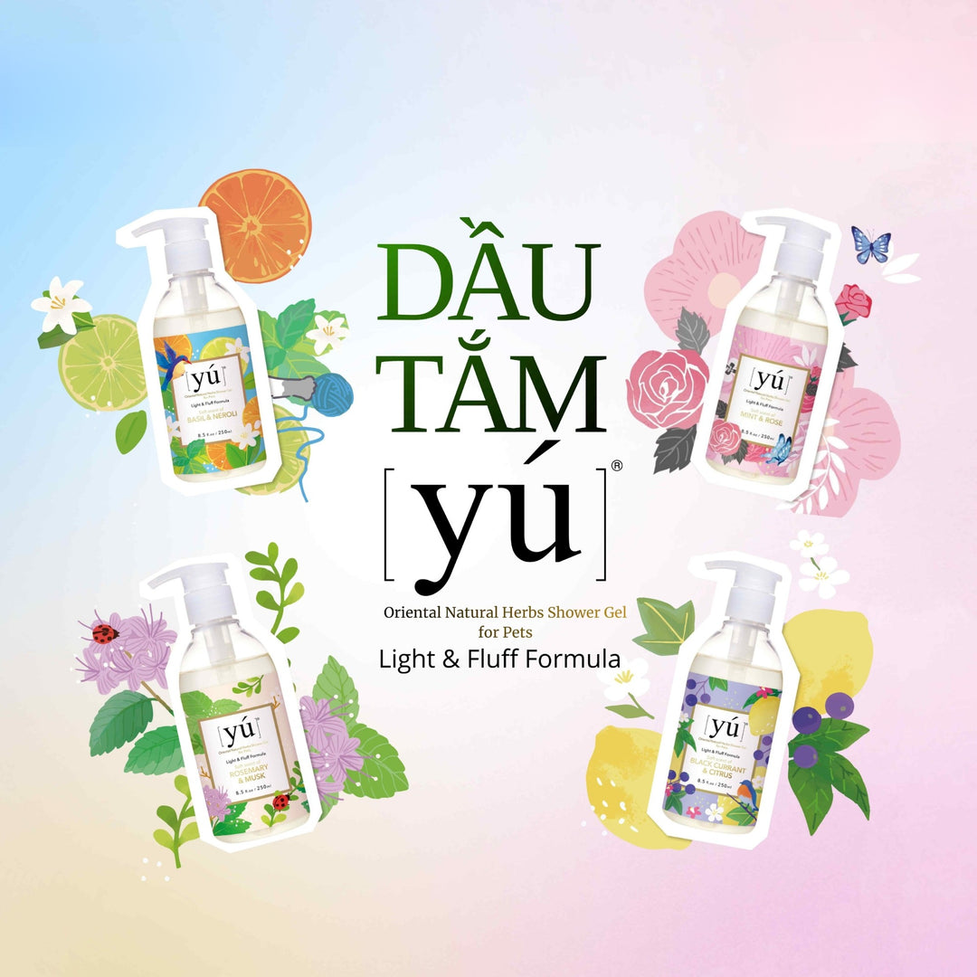 [250ml - 400ml] Sữa Tắm Yú Siêu Thơm Cho Chó Mèo, Thảo Dược Thiên Nhiên Dịu Nhẹ, Đủ Mùi Hương