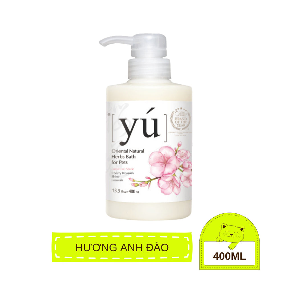 [250ml - 400ml] Sữa Tắm Yú Siêu Thơm Cho Chó Mèo, Thảo Dược Thiên Nhiên Dịu Nhẹ, Đủ Mùi Hương