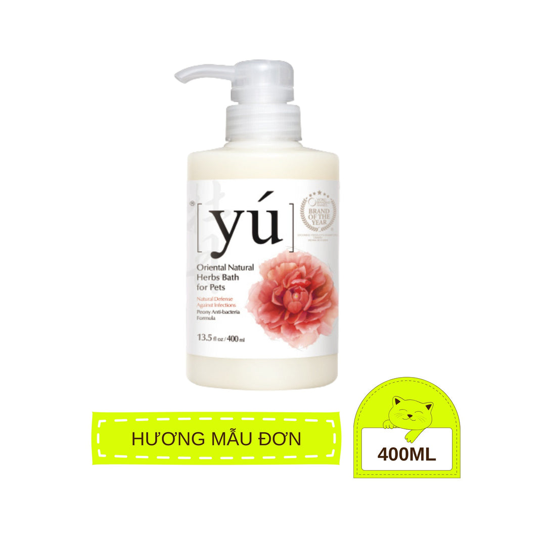 [250ml - 400ml] Sữa Tắm Yú Siêu Thơm Cho Chó Mèo, Thảo Dược Thiên Nhiên Dịu Nhẹ, Đủ Mùi Hương