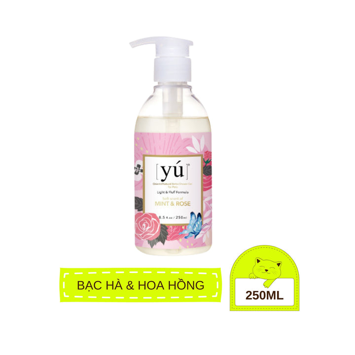 [250ml - 400ml] Sữa Tắm Yú Siêu Thơm Cho Chó Mèo, Thảo Dược Thiên Nhiên Dịu Nhẹ, Đủ Mùi Hương