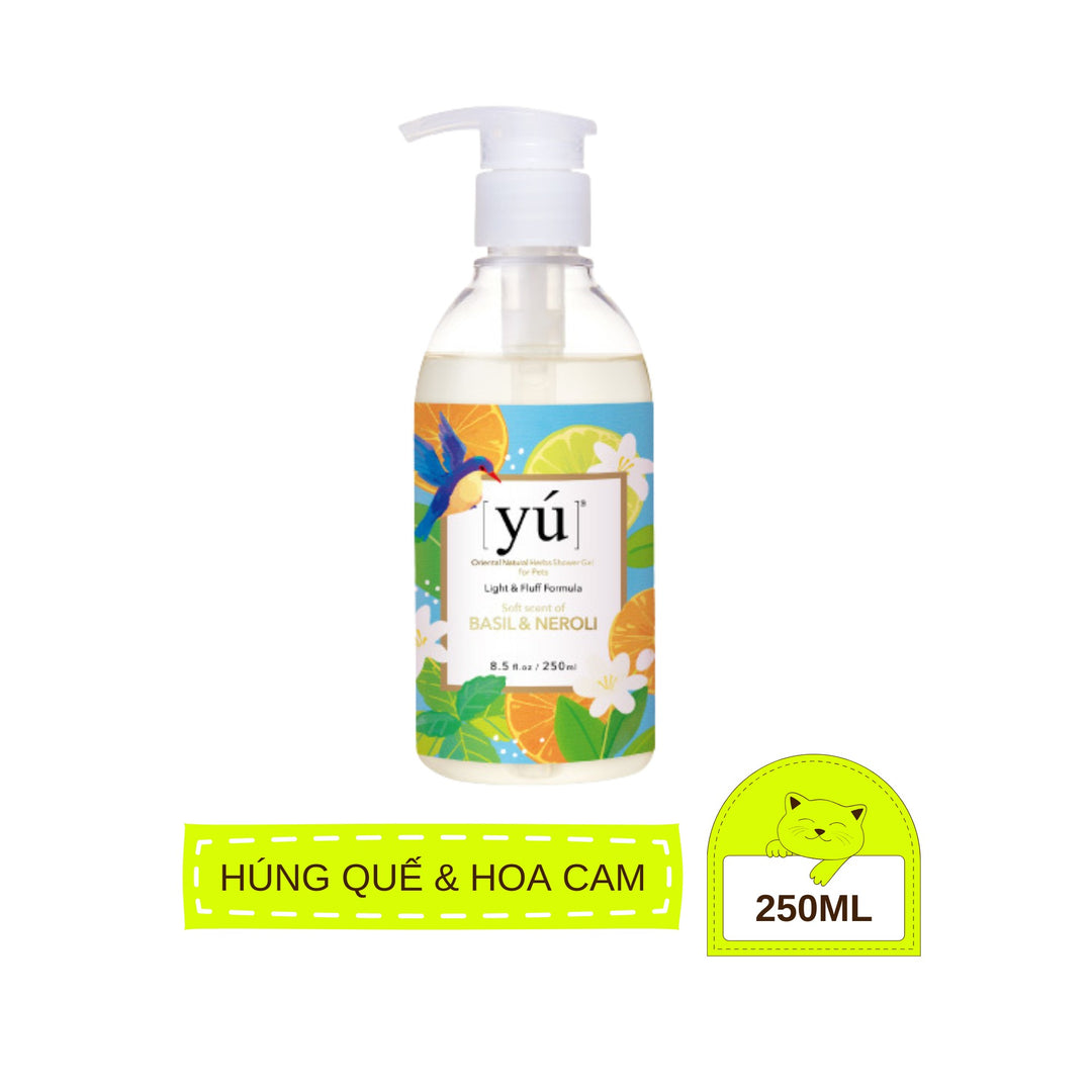 [250ml - 400ml] Sữa Tắm Yú Siêu Thơm Cho Chó Mèo, Thảo Dược Thiên Nhiên Dịu Nhẹ, Đủ Mùi Hương