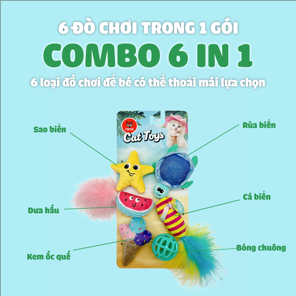 Đồ Chơi Fofos Mèo Chủ Đề Sinh Nhật & Mùa Hè