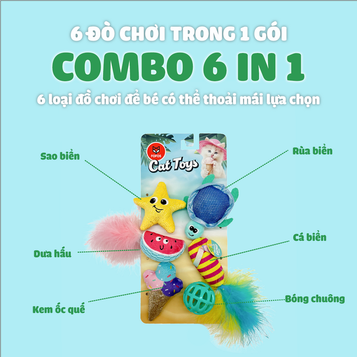 Đồ Chơi Fofos Mèo Chủ Đề Sinh Nhật & Mùa Hè