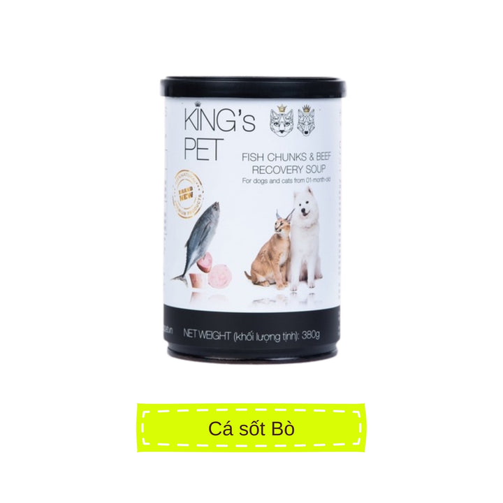 [Combo 24 lon] Pate King's Pet Chó Mèo Mọi Lứa Tuổi 380G