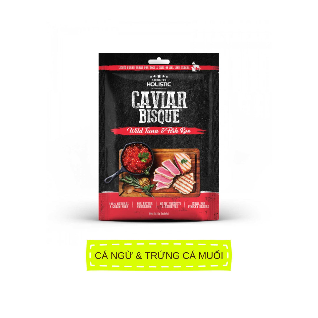 Súp Thưởng Cho Chó Mèo Absolute Holistic Bisque, 60g (Túi 5 Tuýp)