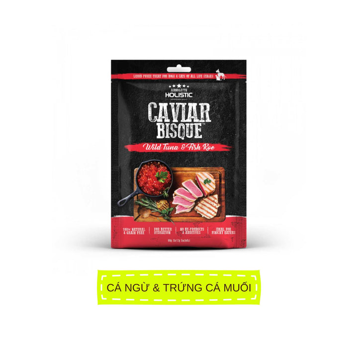 Súp Thưởng Cho Chó Mèo Absolute Holistic Bisque, 60g (Túi 5 Tuýp)