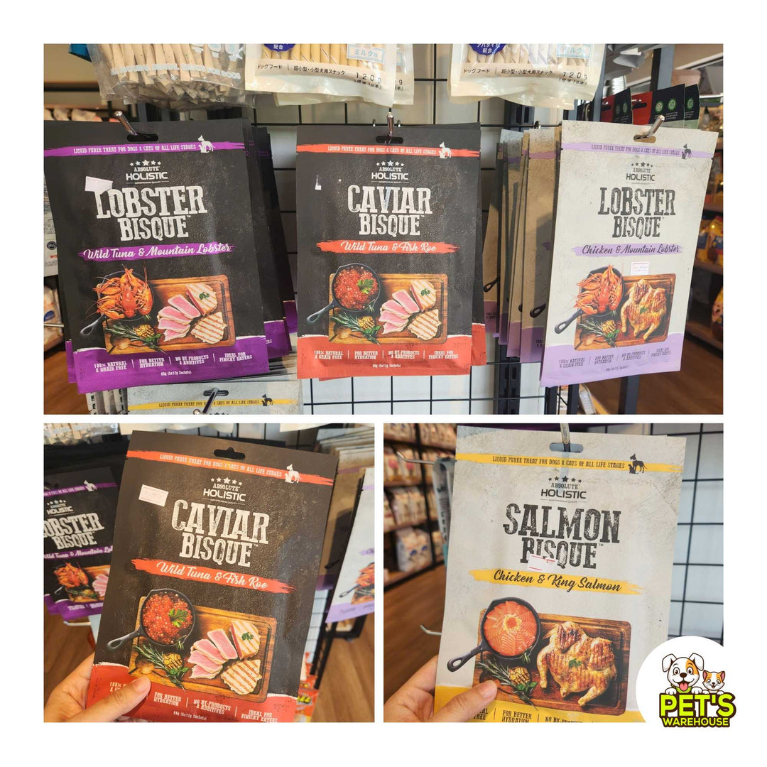 Súp Thưởng Cho Chó Mèo Absolute Holistic Bisque, 60g (Túi 5 Tuýp)