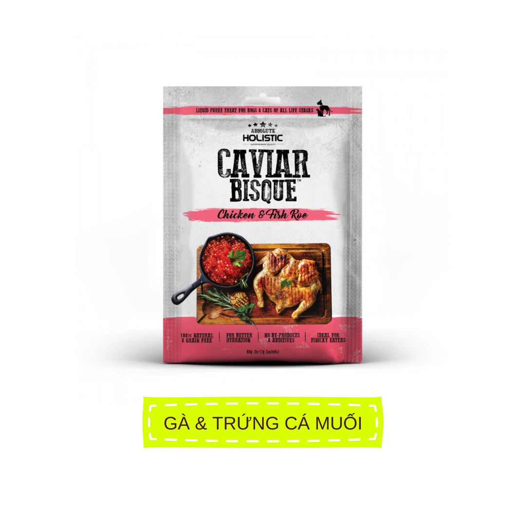 Súp Thưởng Cho Chó Mèo Absolute Holistic Bisque, 60g (Túi 5 Tuýp)