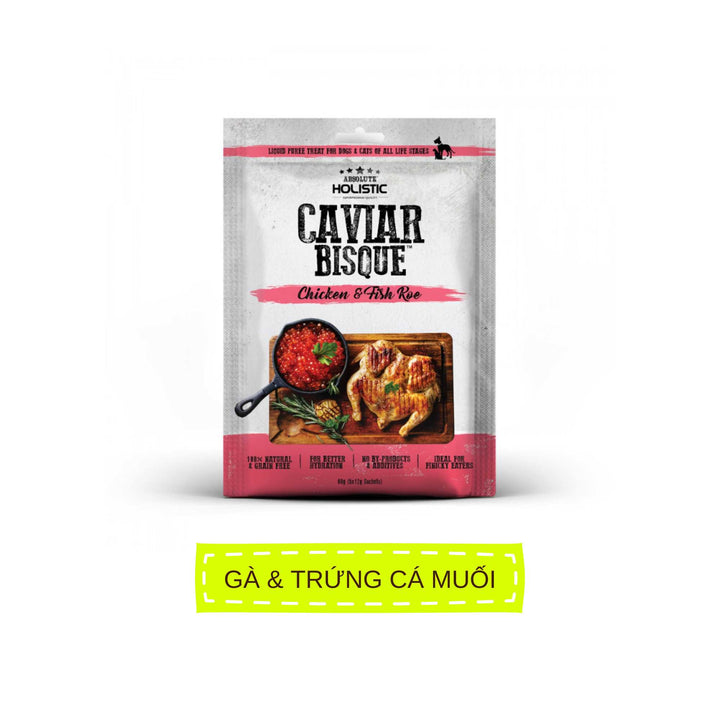 Súp Thưởng Cho Chó Mèo Absolute Holistic Bisque, 60g (Túi 5 Tuýp)