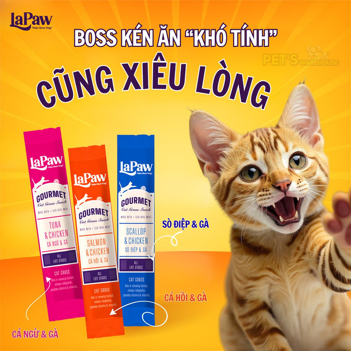[Combo 5 - 10 - 15 Tuýp] Súp Thưởng LaPaw Gourmet Cho Mèo Mọi Lứa Tuổi, Tuýp 12g
