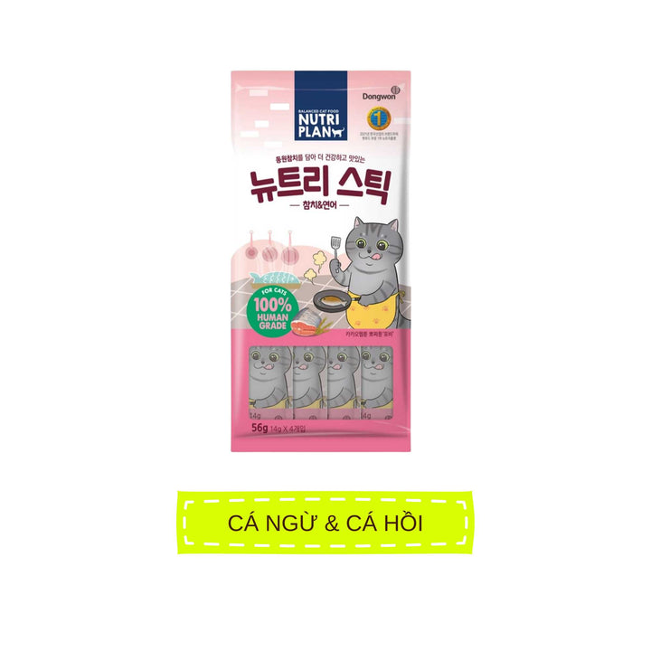 Súp Thưởng Cho Mèo Nutri Plan Stick, Gói 4 Thanh, 56g
