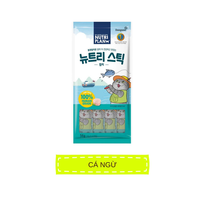 Súp Thưởng Cho Mèo Nutri Plan Stick, Gói 4 Thanh, 56g