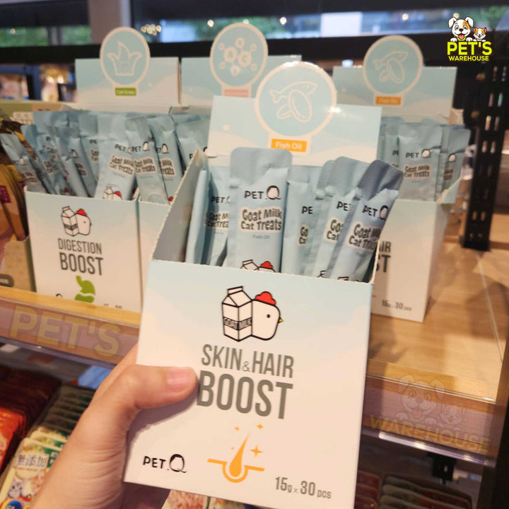 [Hộp 30 Tuýp] Súp Thưởng Sữa Dê PetQ Cho Mèo Mọi Lứa Tuổi, Tuýp 15g