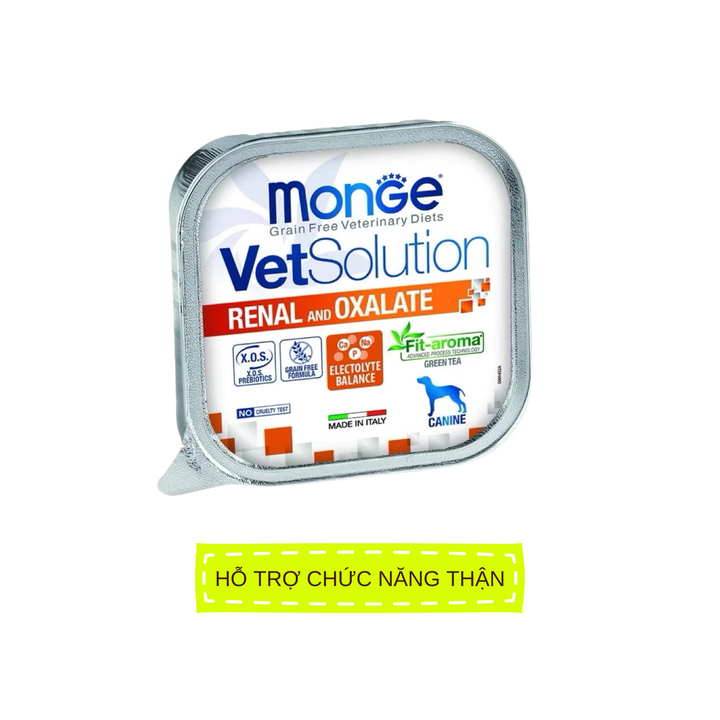 Pate Chó Monge Vet Solution Hỗ Trợ Chăm Sóc Sức Khỏe, Hộp 150g