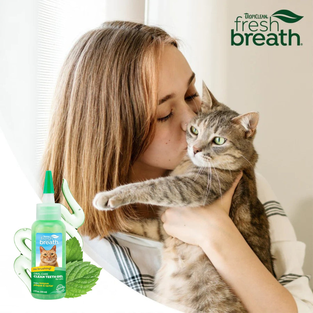 Gel Vệ Sinh Răng Miệng Cho Chó Mèo TropiClean Fresh Breath, 59ml