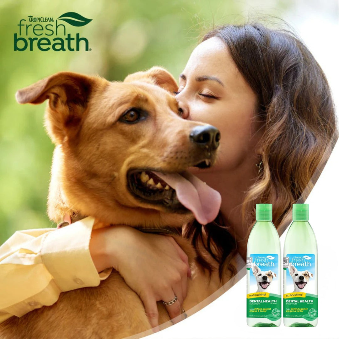 Nước Vệ Sinh Răng Miệng Cho Chó Mèo Tropiclean Fresh Breath, 473ml