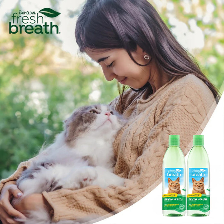 Nước Vệ Sinh Răng Miệng Cho Chó Mèo Tropiclean Fresh Breath, 473ml