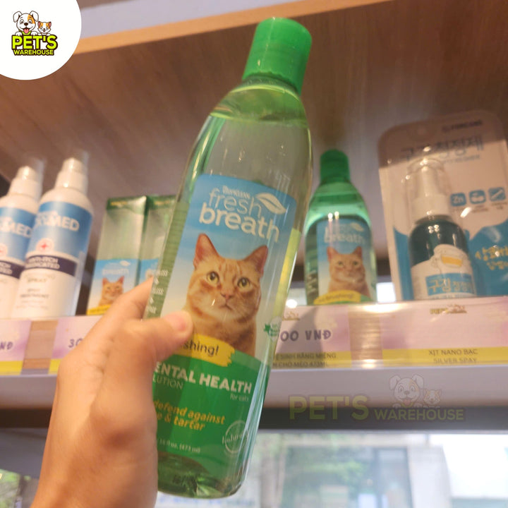 Nước Vệ Sinh Răng Miệng Cho Chó Mèo Tropiclean Fresh Breath, 473ml