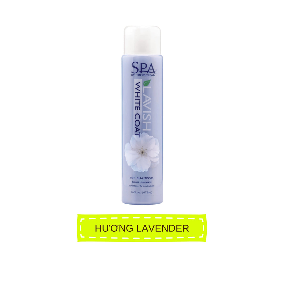 Sữa Tắm Dưỡng Lông Cho Chó Mèo Tropiclean Spa Lavish Shampoo, Lưu Hương Lâu, 473ml