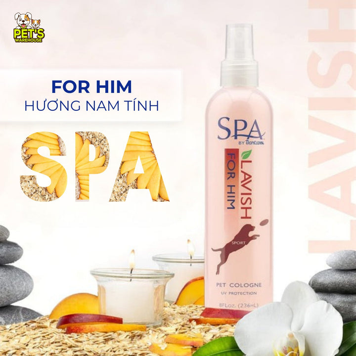 Xịt Thơm Dưỡng Lông Tropiclean Cho Chó Mèo, Chống Tia UV, Chống Bạc Màu Lông, Kiểm Soát Dầu, 236ml
