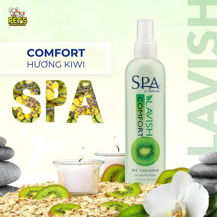 Xịt Thơm Dưỡng Lông Tropiclean Cho Chó Mèo, Chống Tia UV, Chống Bạc Màu Lông, Kiểm Soát Dầu, 236ml