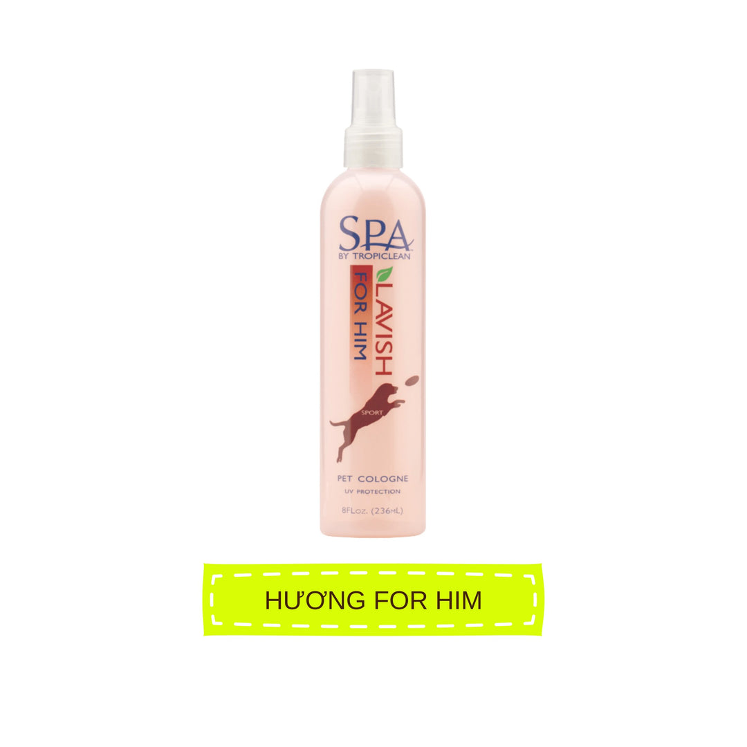 Xịt Thơm Dưỡng Lông Tropiclean Cho Chó Mèo, Chống Tia UV, Chống Bạc Màu Lông, Kiểm Soát Dầu, 236ml