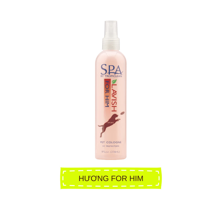 Xịt Thơm Dưỡng Lông Tropiclean Cho Chó Mèo, Chống Tia UV, Chống Bạc Màu Lông, Kiểm Soát Dầu, 236ml