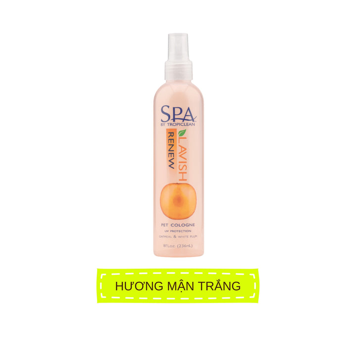 Xịt Thơm Dưỡng Lông Tropiclean Cho Chó Mèo, Chống Tia UV, Chống Bạc Màu Lông, Kiểm Soát Dầu, 236ml