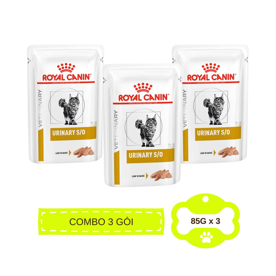 [Combo 3 - 12 Gói] Pate Mèo Royal Canin Urinary S/O, Gói 85g