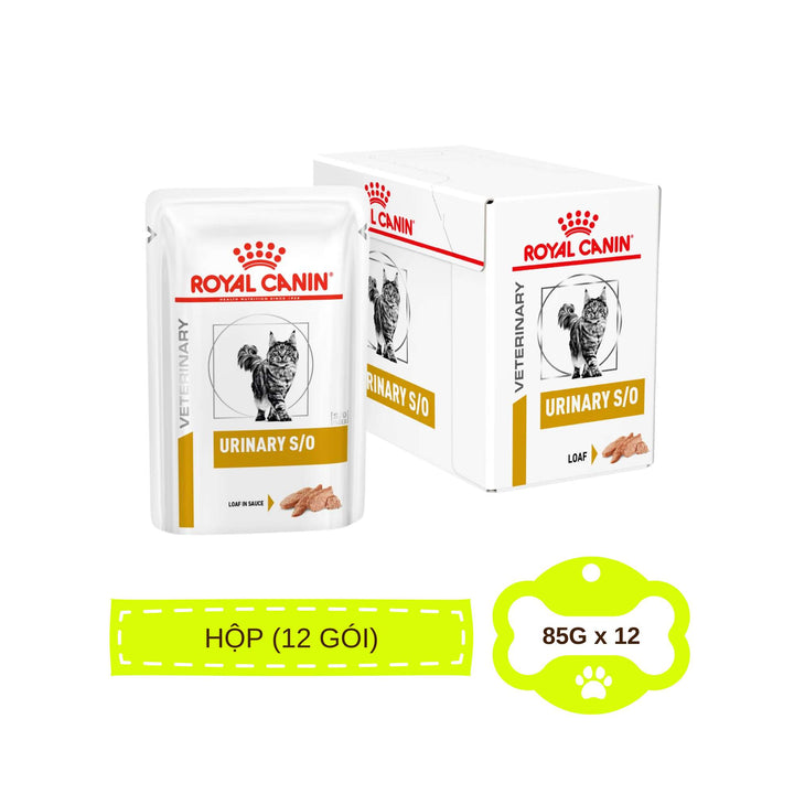 [Combo 3 - 12 Gói] Pate Mèo Royal Canin Urinary S/O, Gói 85g