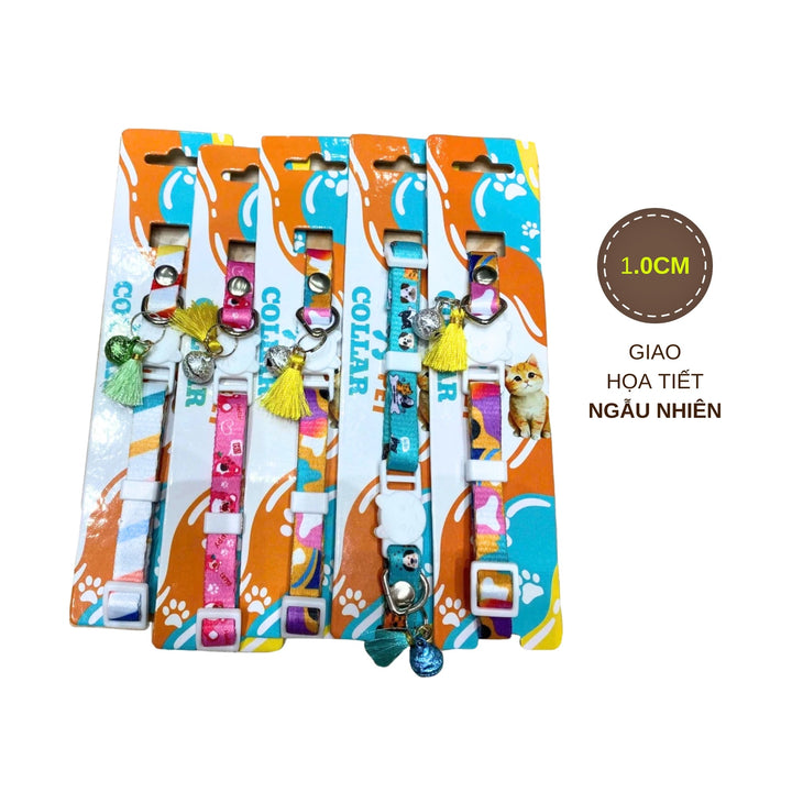 Vòng Cổ T&D Diamonds Lucky Cho Chó Mèo, Có Chuông Lục Lạc, Đa Dạng Mẫu / Màu / Size