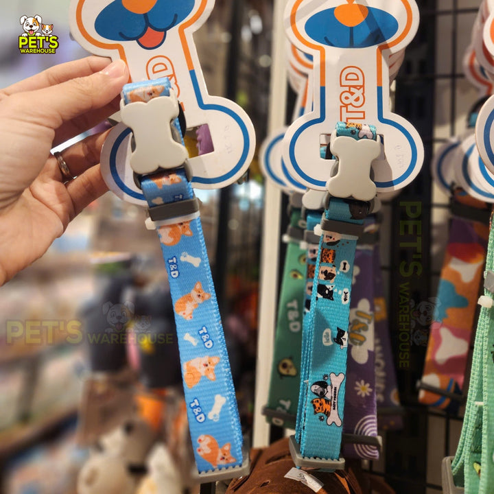 Vòng Cổ T&D Diamonds Lucky Cho Chó Mèo, Có Chuông Lục Lạc, Đa Dạng Mẫu / Màu / Size