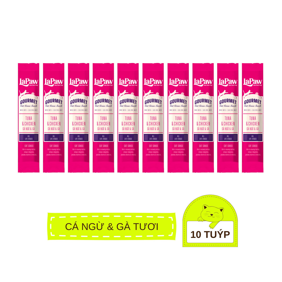[Combo 5 - 10 - 15 Tuýp] Súp Thưởng LaPaw Gourmet Cho Mèo Mọi Lứa Tuổi, Tuýp 12g