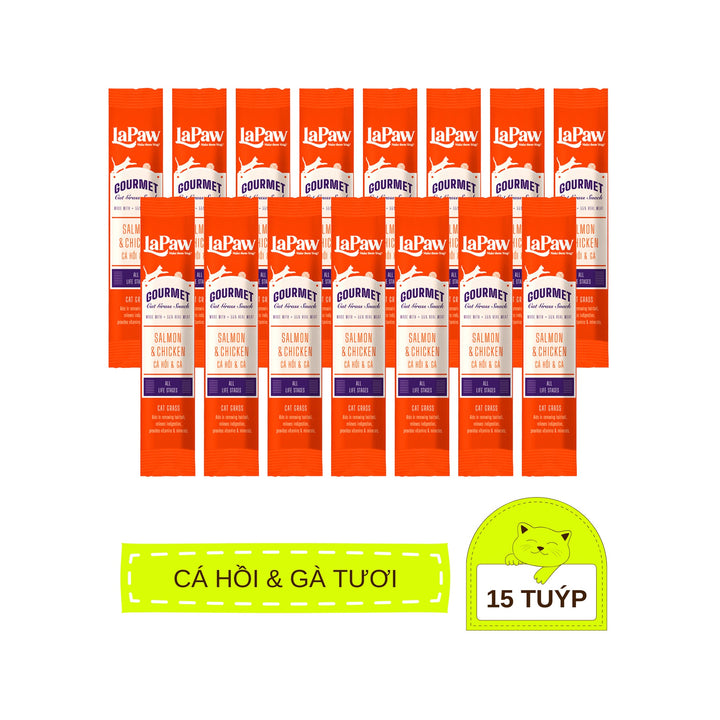 [Combo 5 - 10 - 15 Tuýp] Súp Thưởng LaPaw Gourmet Cho Mèo Mọi Lứa Tuổi, Tuýp 12g