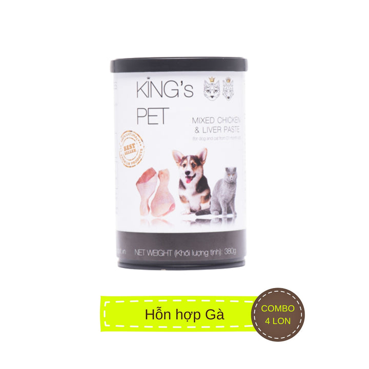 Pate King's Pet Chó Mèo Mọi Lứa Tuổi Lon 380G