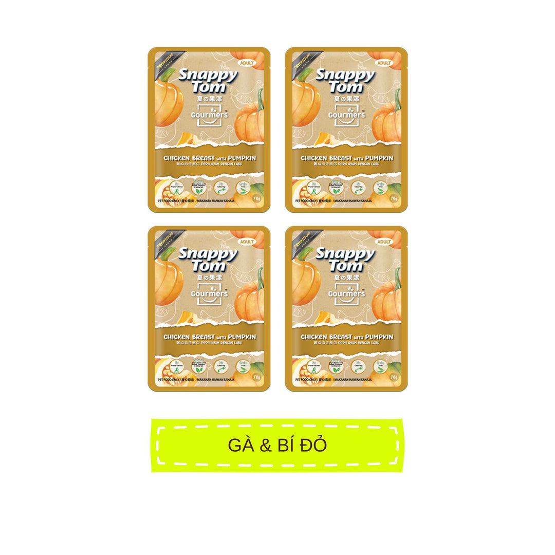 Pate Snappy Tom Trái Cây Mèo Gói 70G