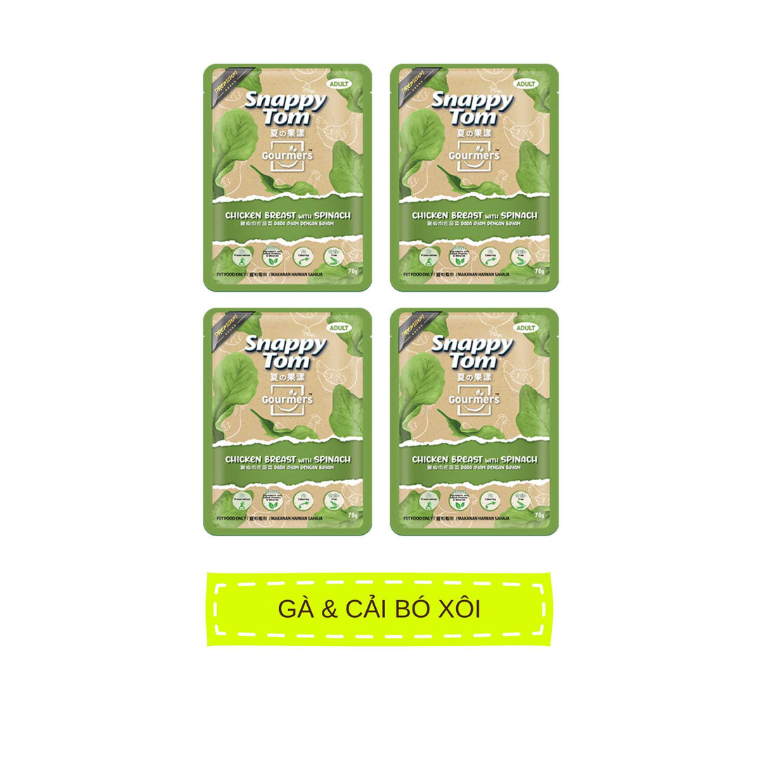 Pate Trái Cây Snappy Tom Cho Mèo, Hương Vị Mới, Gói 70g