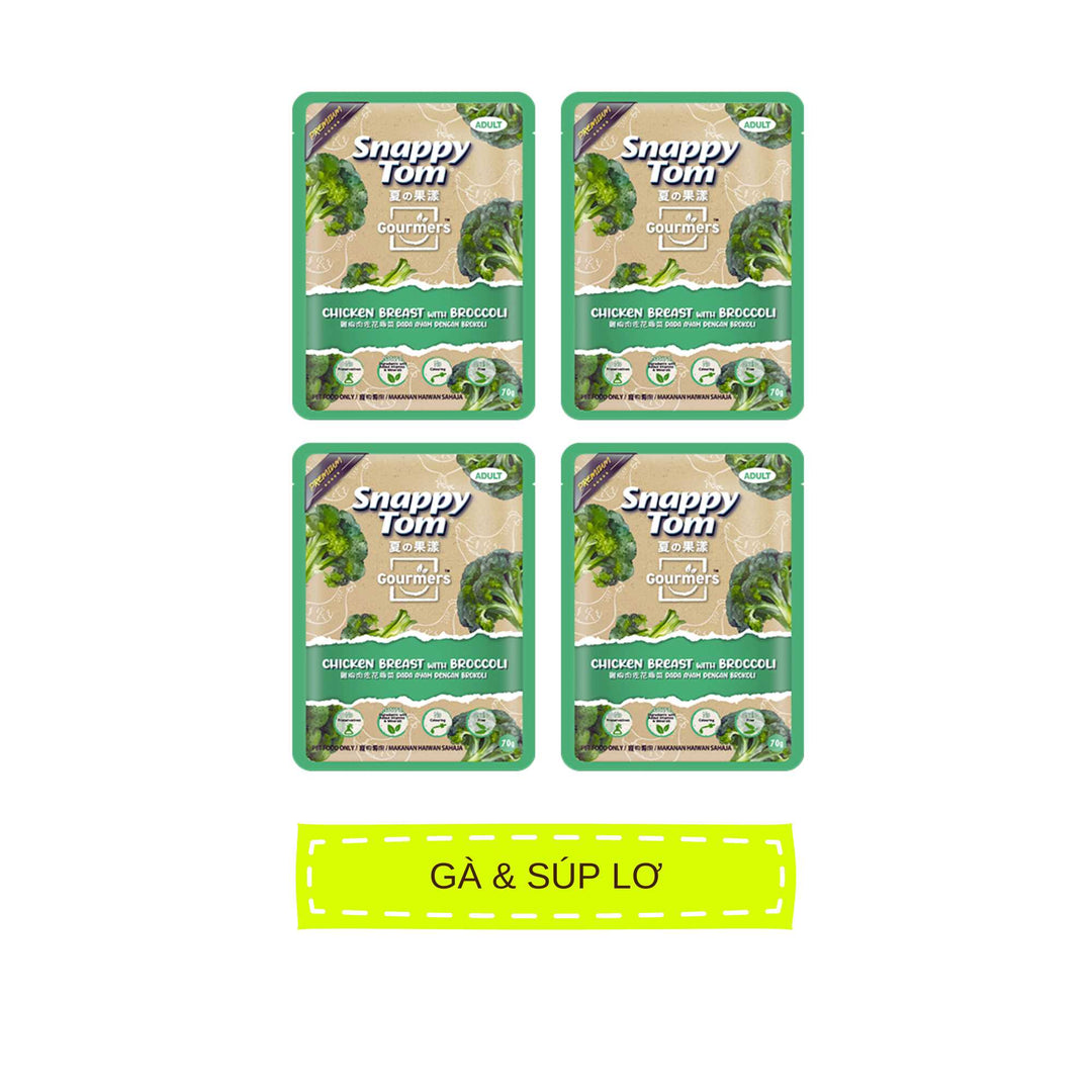 Pate Trái Cây Snappy Tom Cho Mèo, Hương Vị Mới, Gói 70g