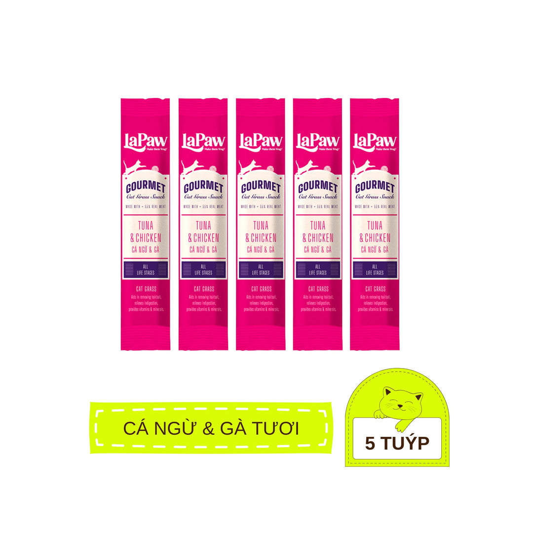 [Combo 5 - 10 - 15 Tuýp] Súp Thưởng LaPaw Gourmet Cho Mèo Mọi Lứa Tuổi, Tuýp 12g