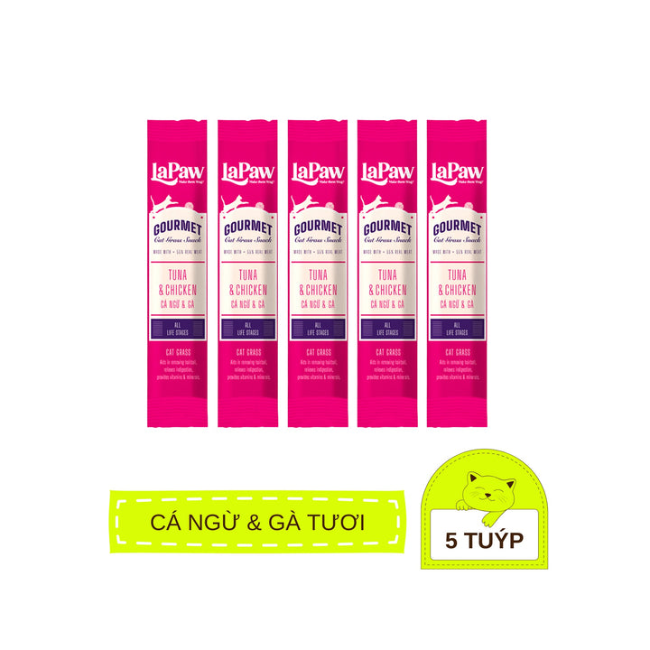 [Combo 5 - 10 - 15 Tuýp] Súp Thưởng LaPaw Gourmet Cho Mèo Mọi Lứa Tuổi, Tuýp 12g