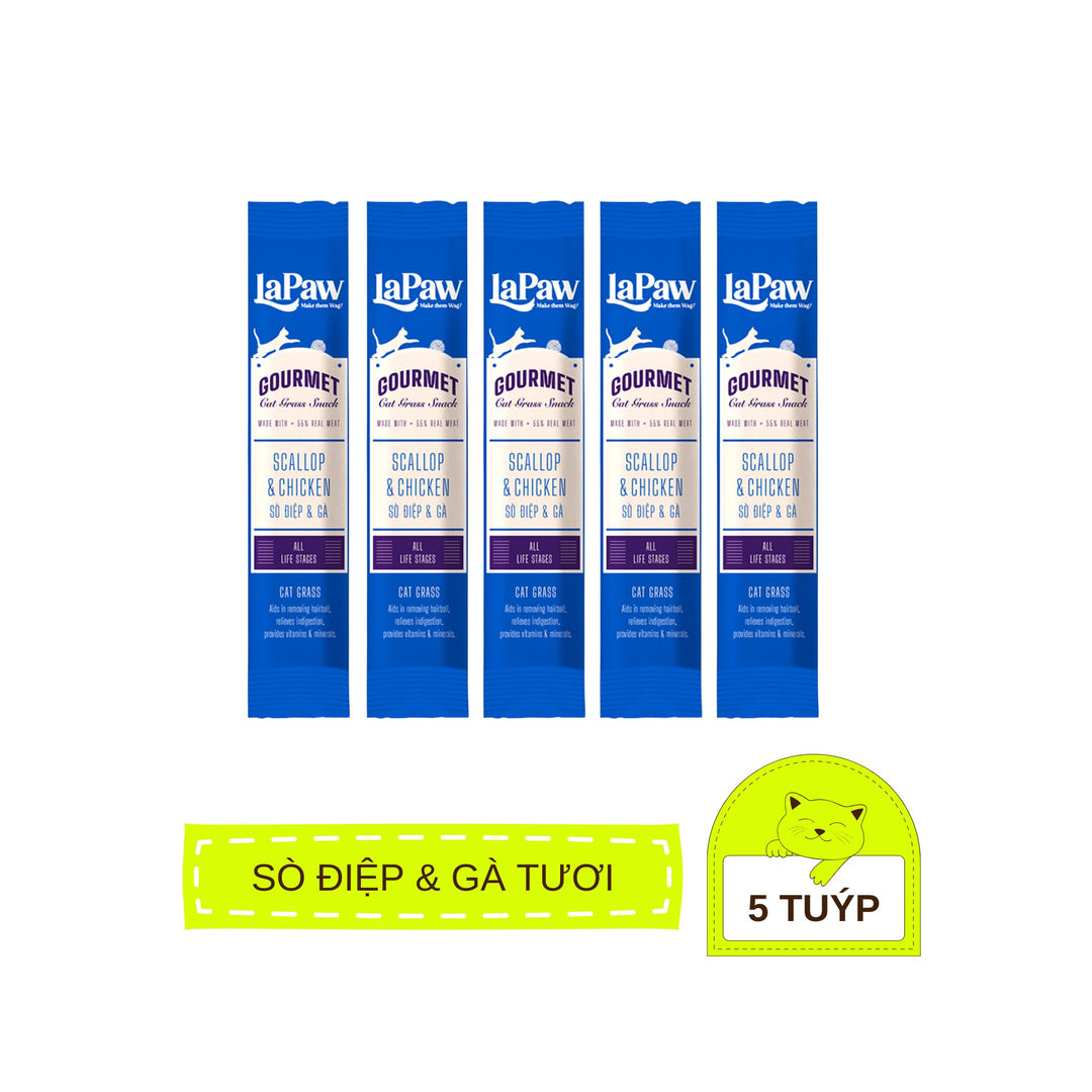 [Combo 5 - 10 - 15 Tuýp] Súp Thưởng LaPaw Gourmet Cho Mèo Mọi Lứa Tuổi, Tuýp 12g