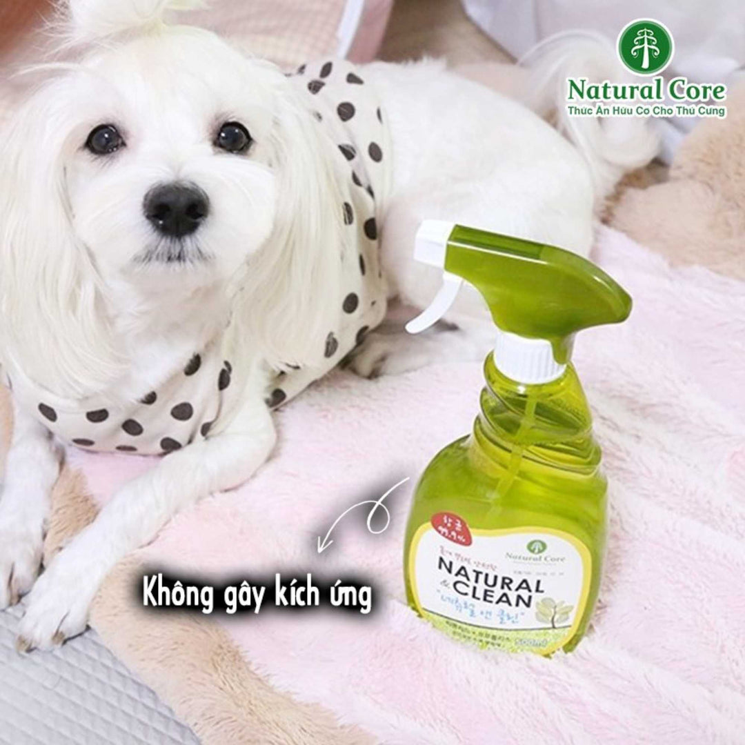 [500ml - 1500ml] Xịt Khử Mùi Diệt Khuẩn Natural & Clean Cho Chó Mèo, Chiết Xuất Hữu Cơ An Toàn