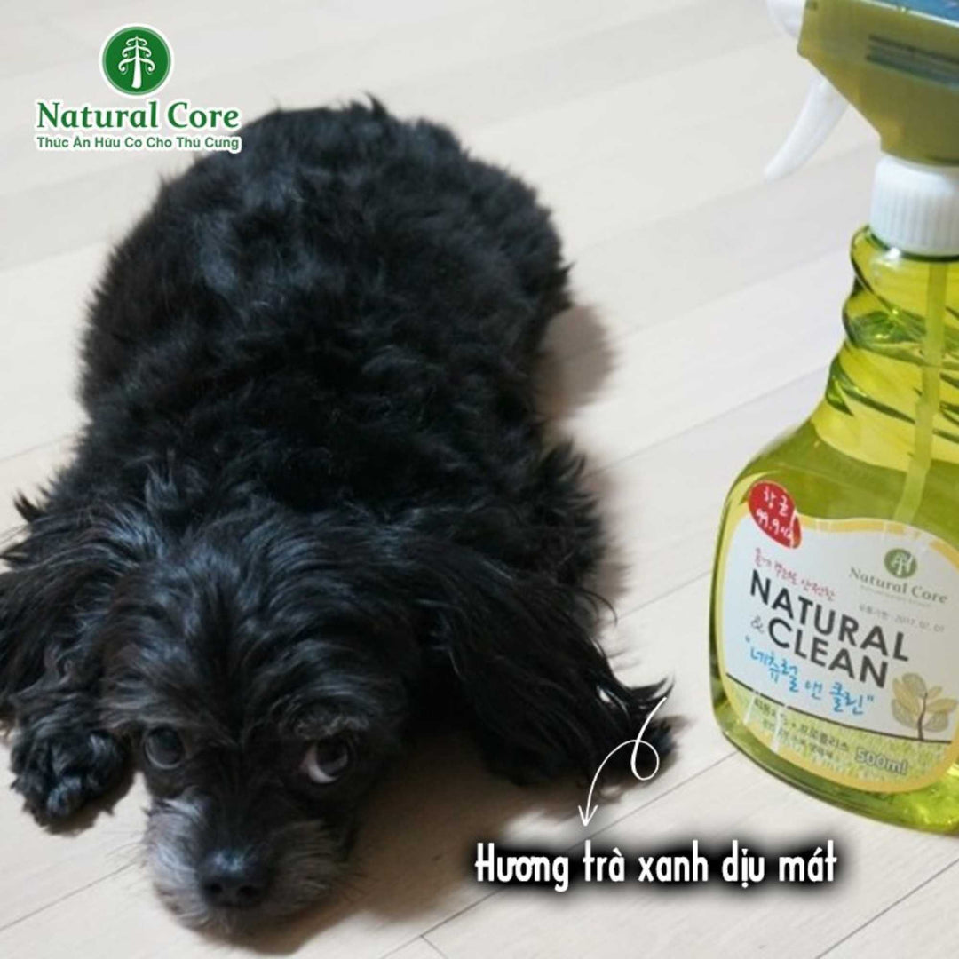 [500ml - 1500ml] Xịt Khử Mùi Diệt Khuẩn Natural & Clean Cho Chó Mèo, Chiết Xuất Hữu Cơ An Toàn