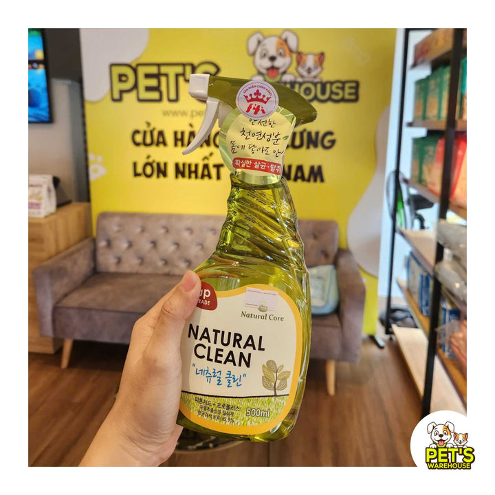 [500ml - 1500ml] Xịt Khử Mùi Diệt Khuẩn Natural & Clean Cho Chó Mèo, Chiết Xuất Hữu Cơ An Toàn